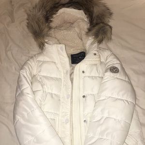 WHITE AMERICAN EAGLE PARKA
